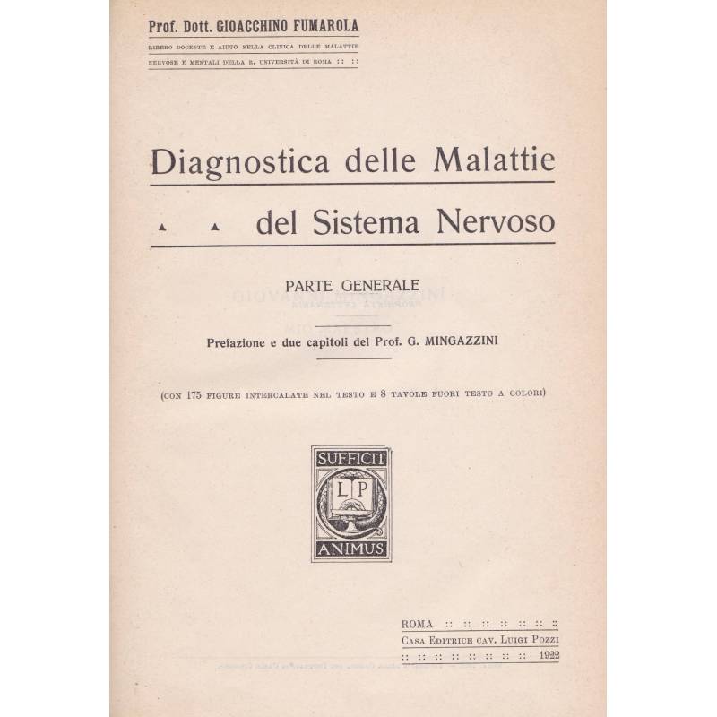 Diagnostica delle Malattie del Sistema Nervoso. Parte generale.