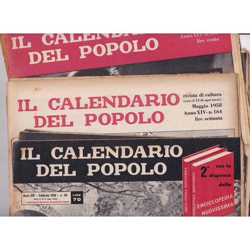 Il Calendario del Popolo. 1958. Annata completa.
