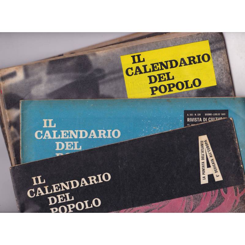Il Calendario del Popolo. 1963. Annata completa tranne due numeri.