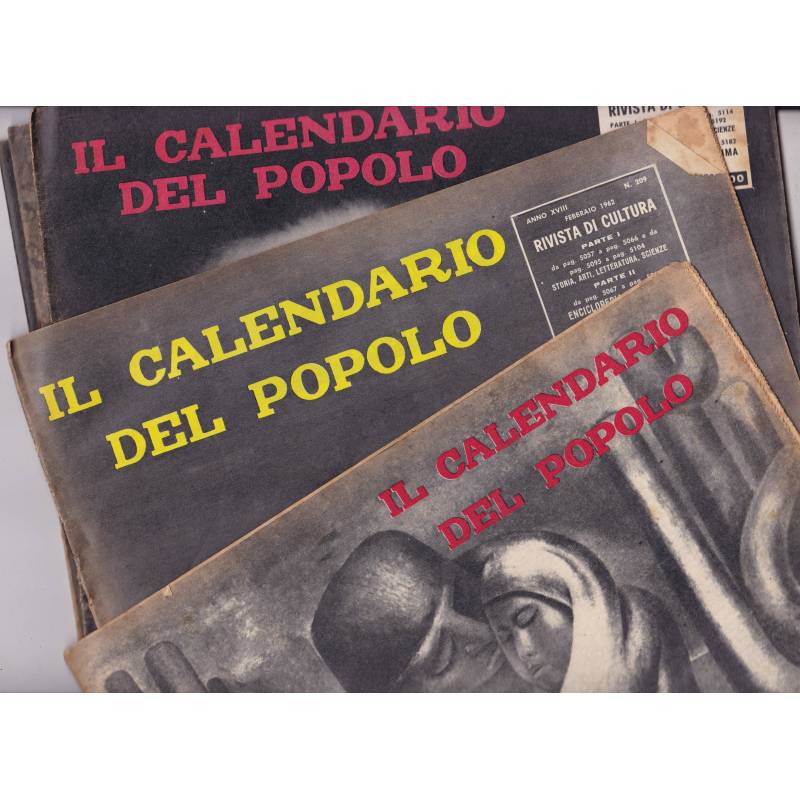 Il Calendario del Popolo. 1962. Sei numeri.