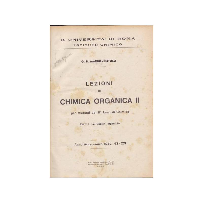 Lezioni di chimica organica II. Parte I: Le funzioni organiche.