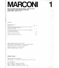 Marconi. Rivista trimestrale della Marconi Italiana. Anno VI n.1 Gennaio 1964