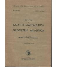 Lezioni di analisi matematica e geometria analitica. I parte