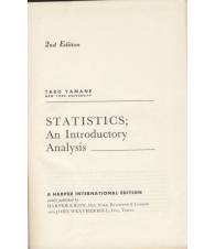 STATISTICS AN INTRODUCTORY ANALYSIS