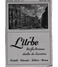 L'urbe. Rivista Romana. Anno XXVII - Nuova serie N° 5 Sett. Ott. 1964