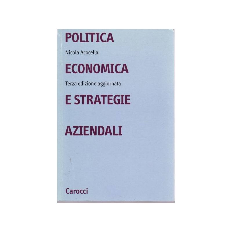 Politica economica e strategie aziendali