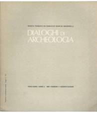 DIALOGHI DI ARCHEOLOGIA. TERZA SERIE. ANNO 2 1984. NUMERO 1