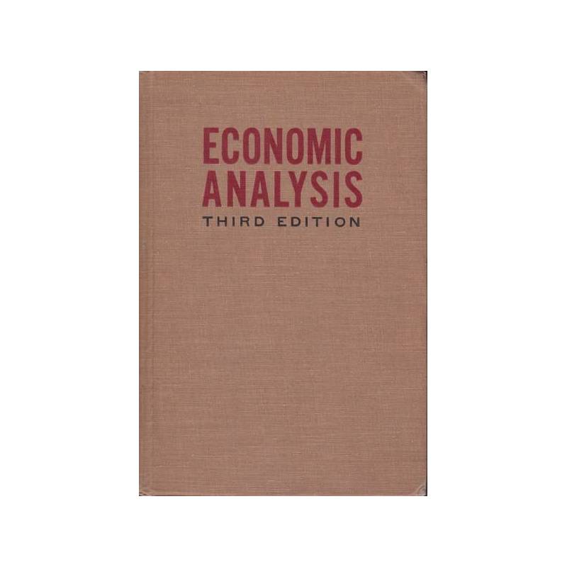 Economic Analysis. Third Edition.