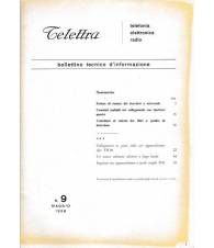 Telettra. Bollettino tecnico d'informazione. N. 9 - Mag. 1958