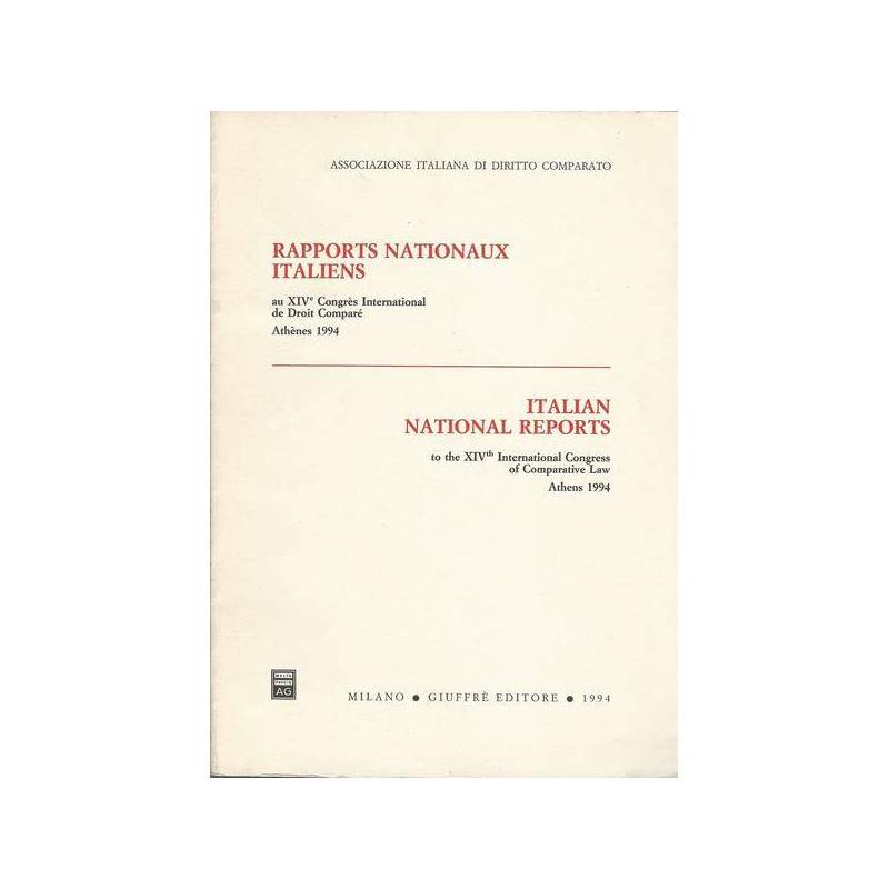 RAPPORTS NATIONAUX ITALIENS - ITALIAN NATIONAL REPORTS. Athenes 1994