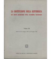 LA COSTITUZIONE DELLA REPUBBLICA. Volume III.