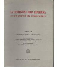 LA COSTITUZIONE DELLA REPUBBLICA. VOLUME VIII - Commissione per la Costituzione