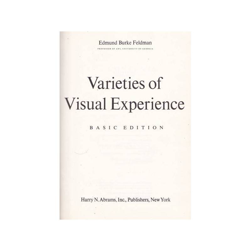Varieties of Visual Experiences - basic edition