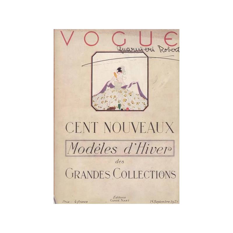 Vogue. Cent nouveaux Modéles d'Hiver des Grandes Collections. 15 Settembre 1921.