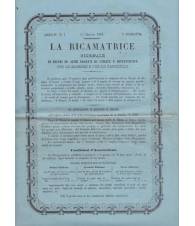La ricamatrice. Giornale di ricami ed altri oggetti (...). 1 Gennaio 1851.
