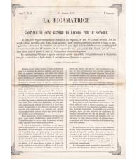 La ricamatrice. Giornale di ogni genere di lavoro (...). 14 Gennaio 1851.