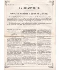 La ricamatrice. Giornale di ogni genere di lavoro (...). 17 Gennaio 1851.