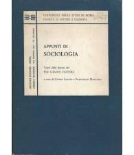 Appunti di sociologia, tratti dalle lezioni del prof. Gianni Statera