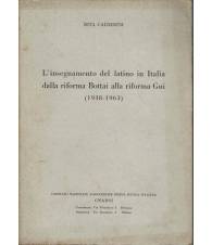 L'insegnamento del latino in Italia dalla riforma Bottai alla riforma Gui
