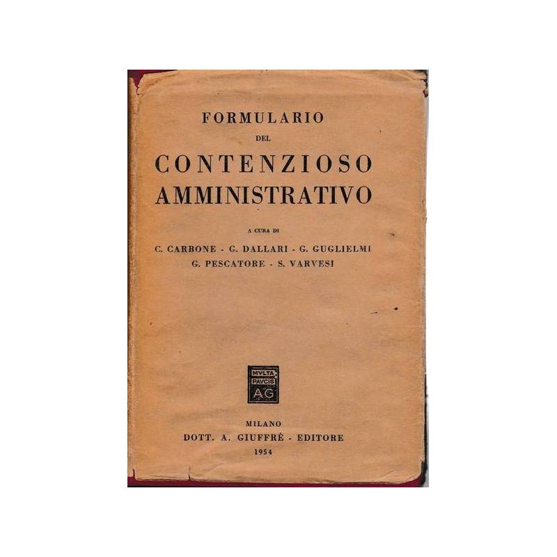 Formulario del contenzioso amministrativo