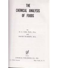 The chemical analysis of foods