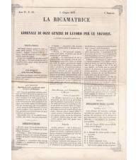 La ricamatrice. Giornale di ogni genere di lavoro (...). 1 Giugno 1851.
