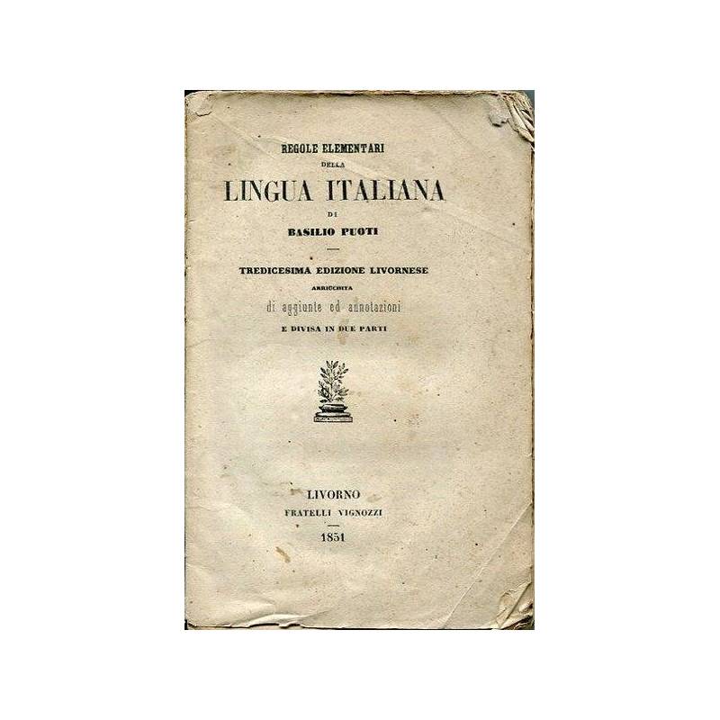 Regole elementari della Lingua Italiana