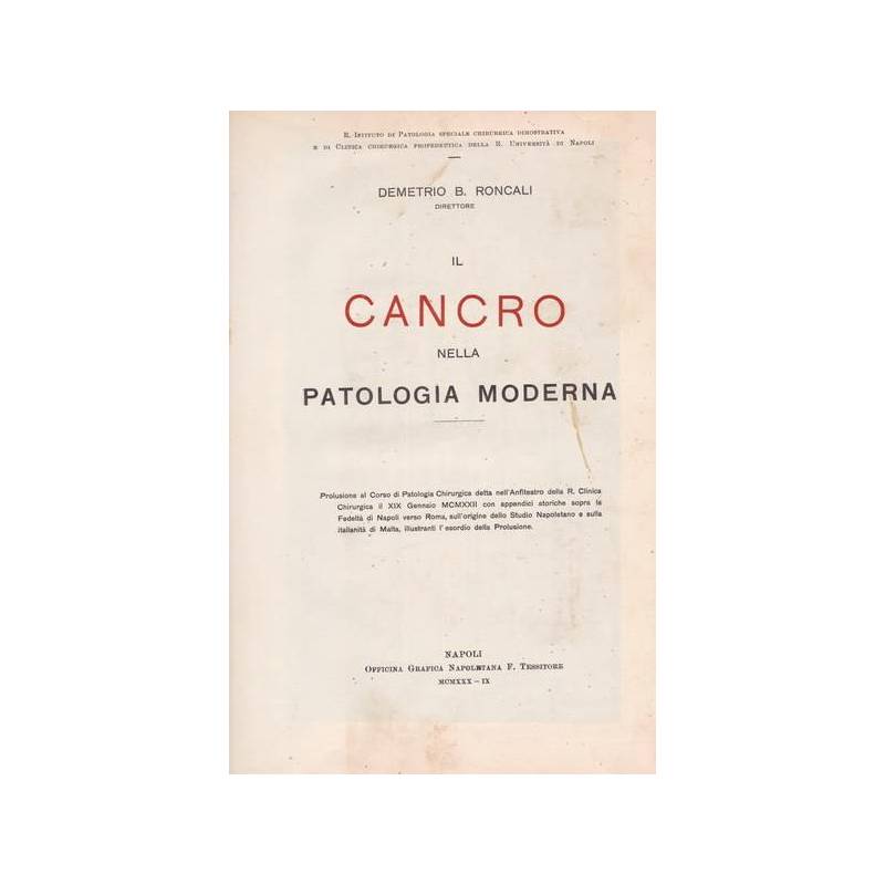 Il cancro nella patologia moderna