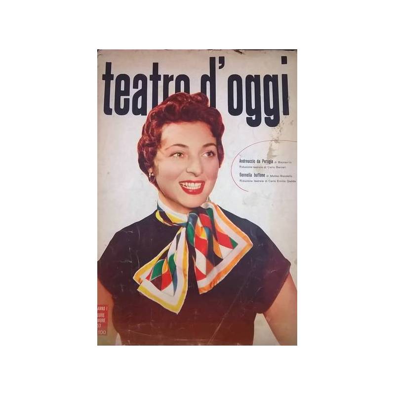 TEATRO D'OGGI - Rivista n.3 anno I ottobre/novembre 1953