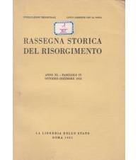Rassegna storica del Risorgimento. XL. IV. Ottobre-Dicembre 1953.