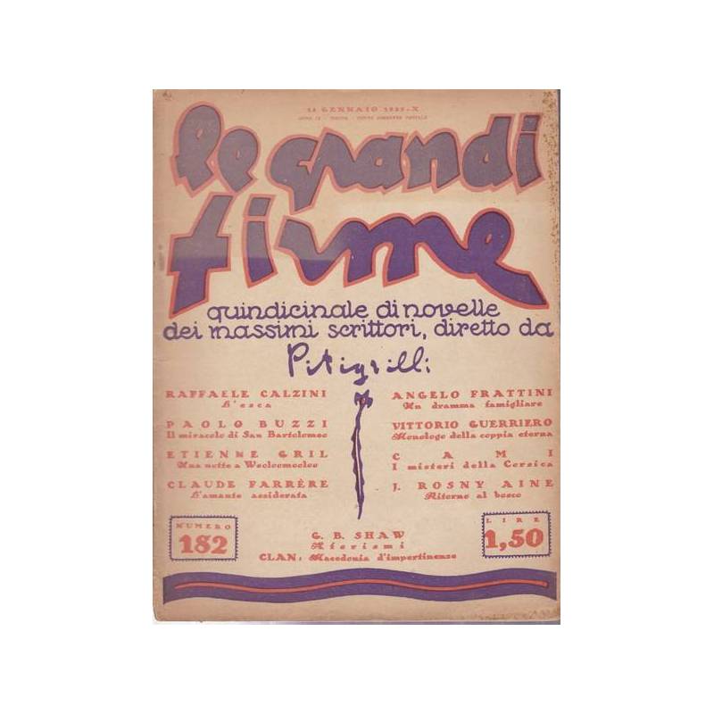 Le Grandi Firme. N. 182. 15 gennaio 1932.