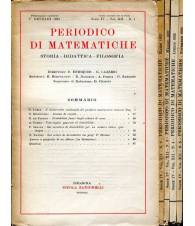 Periodico di matematiche.Storia - didattica - filosofia Serie IV Volume XII 1932