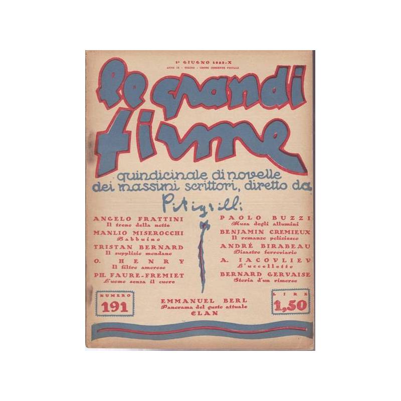 Le Grandi Firme. N. 191. 1° giugno 1932.