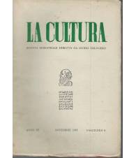 La cultura.Rivista trimestrale diretta da Guido Calogero.AnnoIII fasc.6 Nov.1965