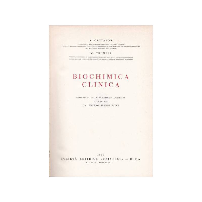 Biochimica clinica