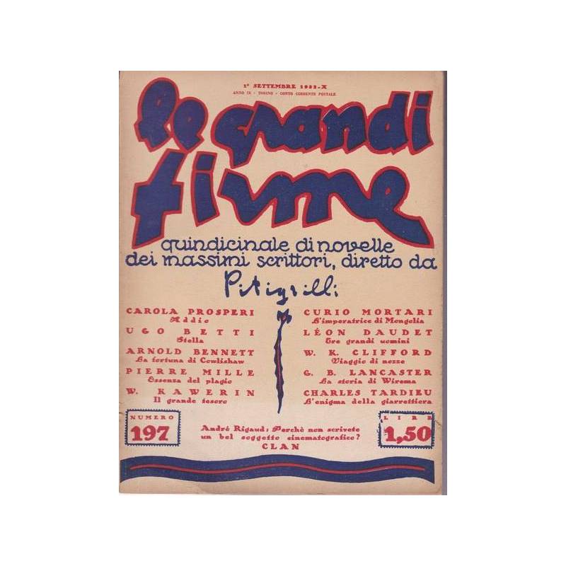 Le Grandi Firme. N. 197. 1° settembre 1932.
