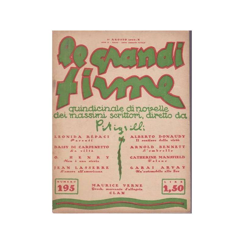 Le Grandi Firme. N. 195. 1° agosto 1932.