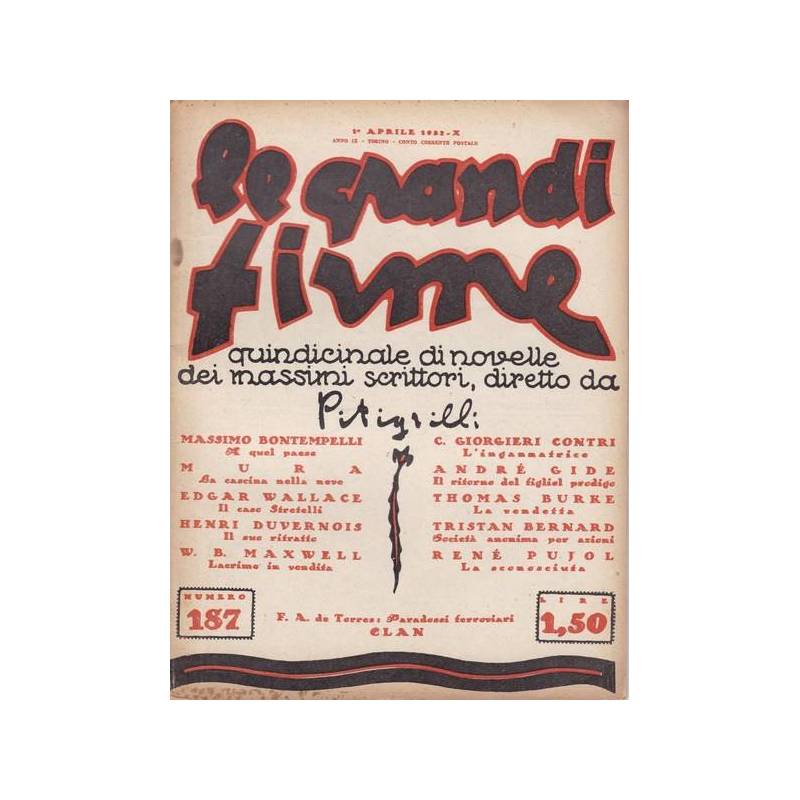 Le Grandi Firme. N. 187. 1° aprile 1932.