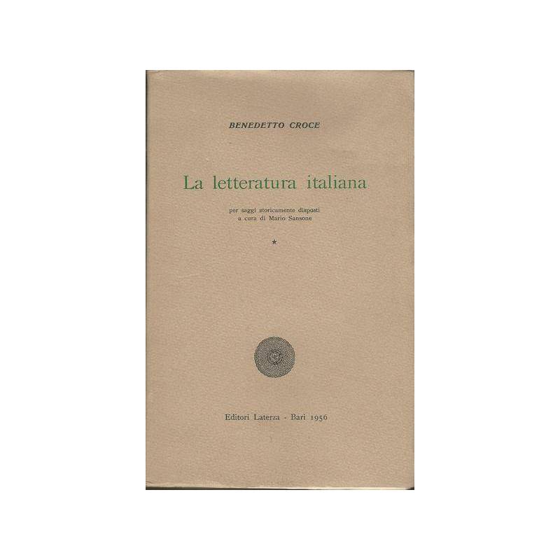 LA LETTERATURA ITALIANA. Volume I.