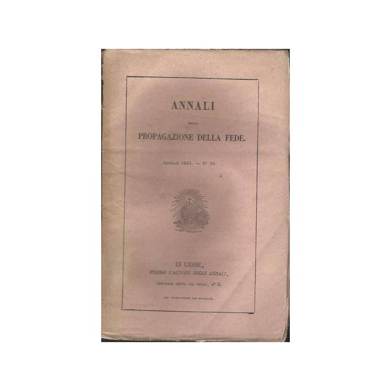 ANNALI DELLA PROPAGAZIONE DELLA FEDE 1845