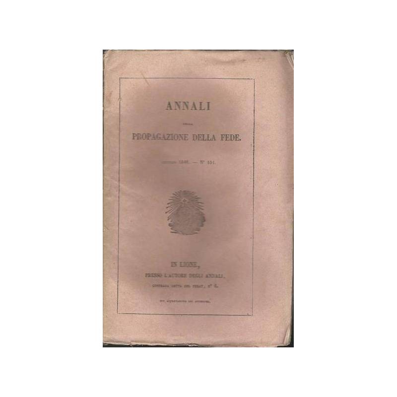 ANNALI DELLA PROPAGAZIONE DELLA FEDE 1846