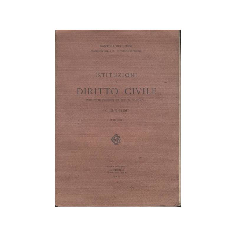 ISTITUZIONI DI DIRITTO CIVILE. 1