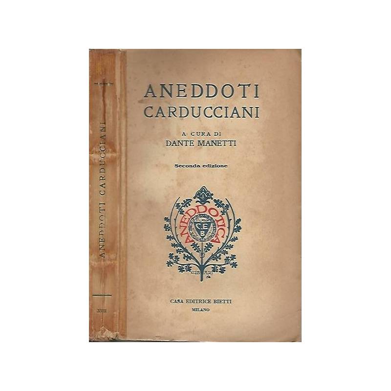 ANEDDOTI CARDUCCIANI