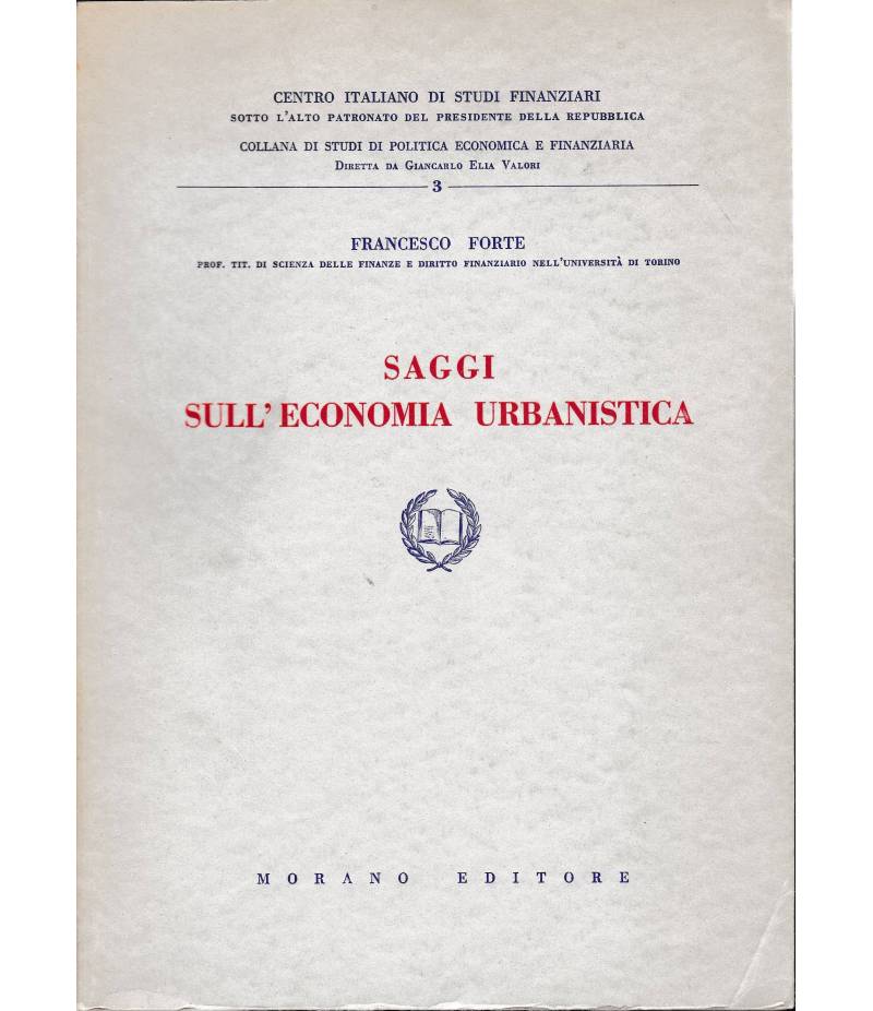 Saggi sull'economia urbanistica