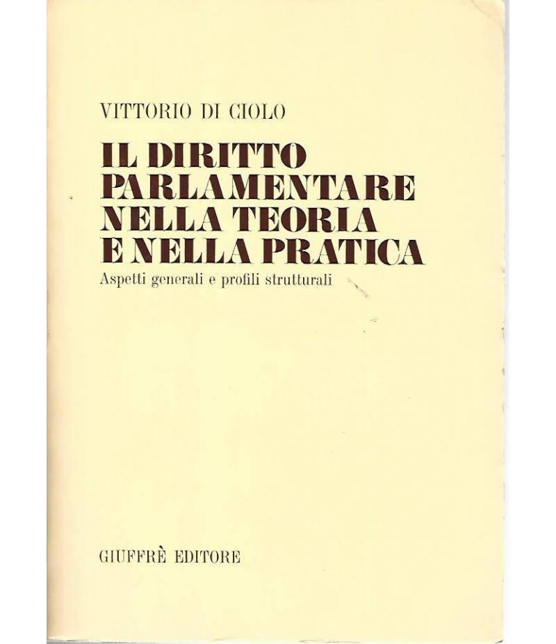 Il diritto parlamentare nella teoria e nella pratica