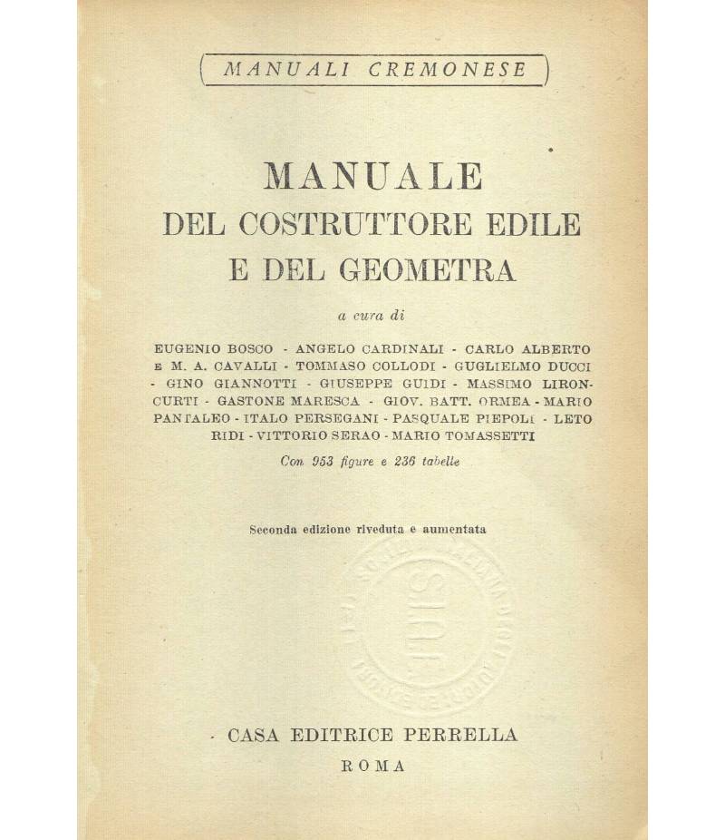 Manuale del costruttore edile e del geometra