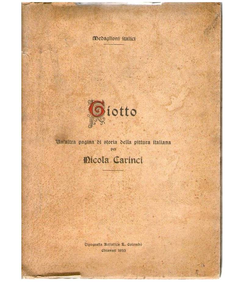 Giotto  Un'altra pagina di storia della pittura italiana per Nicola Carinci