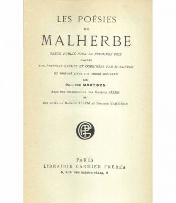 Les poésies de Malherbe