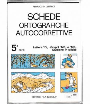 Schede ortografiche autocorrettive 5^ serie