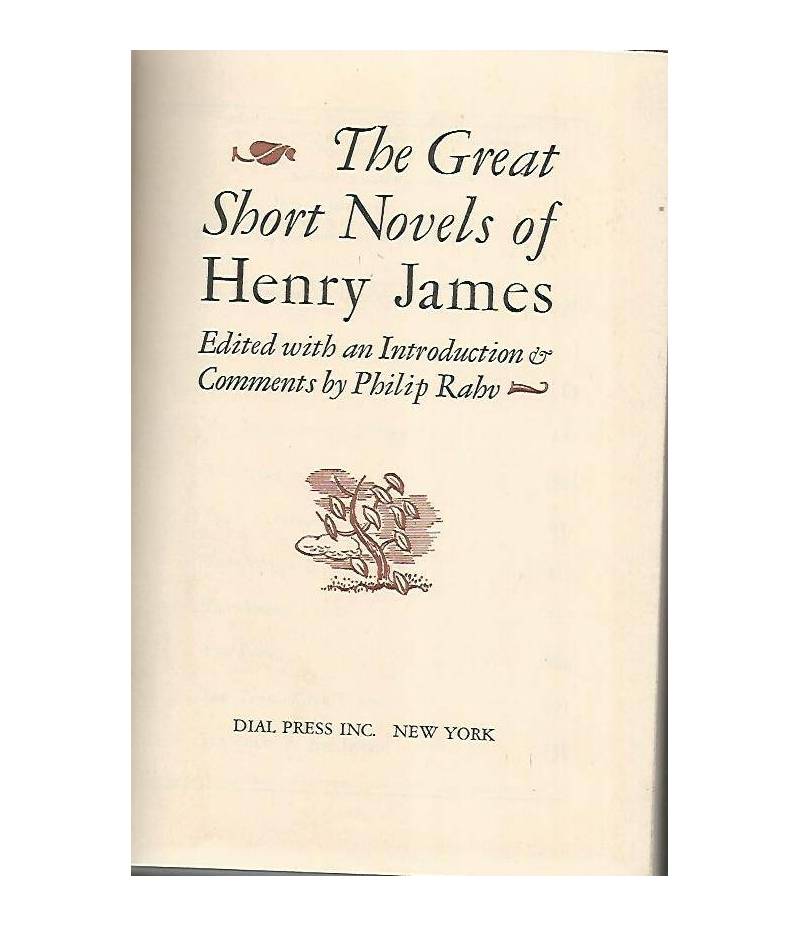 The great short novels of henry james